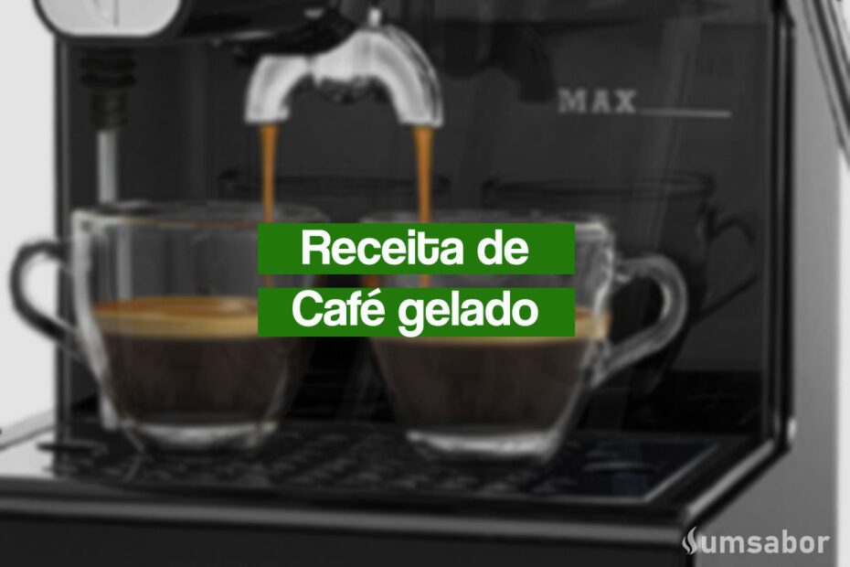 Café Gelado usando a Cafeteira Expresso