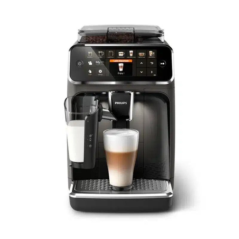 Imagem frontal da Máquina de café expresso Philips Walita  LatteGo 5400, sendo a melhor das Melhores Máquinas de Café Expresso Philips