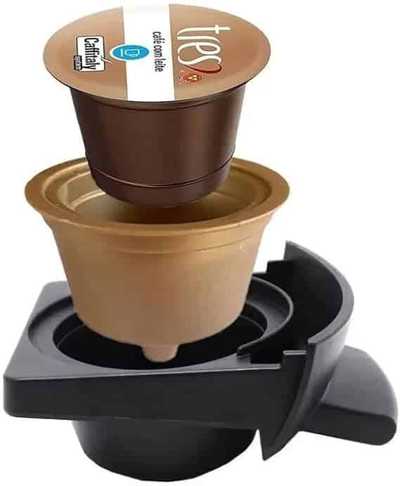 Adaptador para usar Cápsula TRES corações cabe na Dolce Gusto