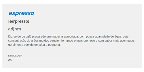 Espresso ou Expresso: significado de espresso