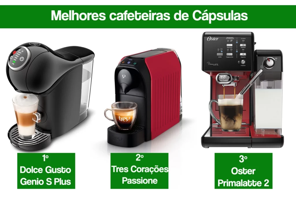 3 melhores cafeteiras expresso de cápsulas