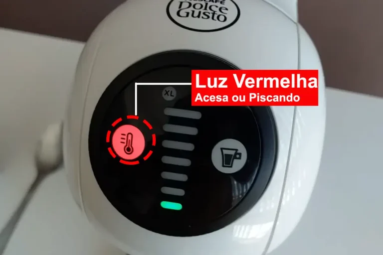 Luz vermelha na Dolce Gusto